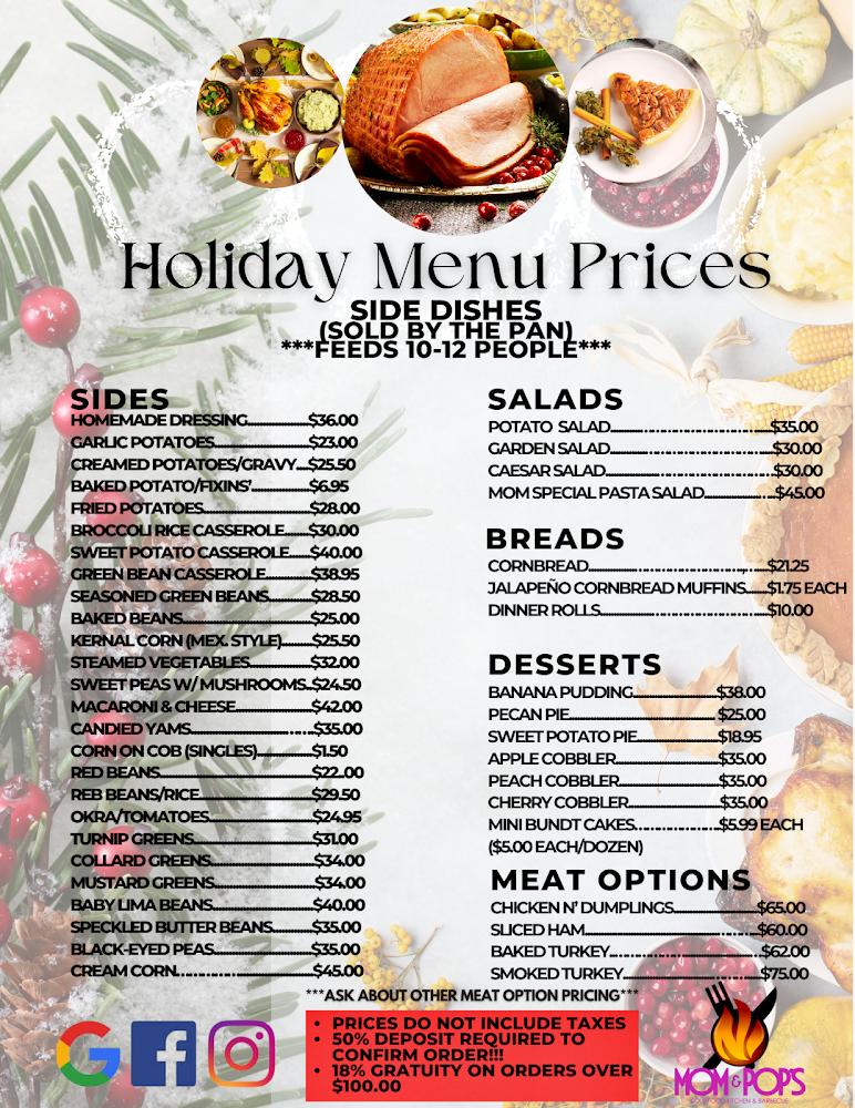 Mom And Pops Menu image 1